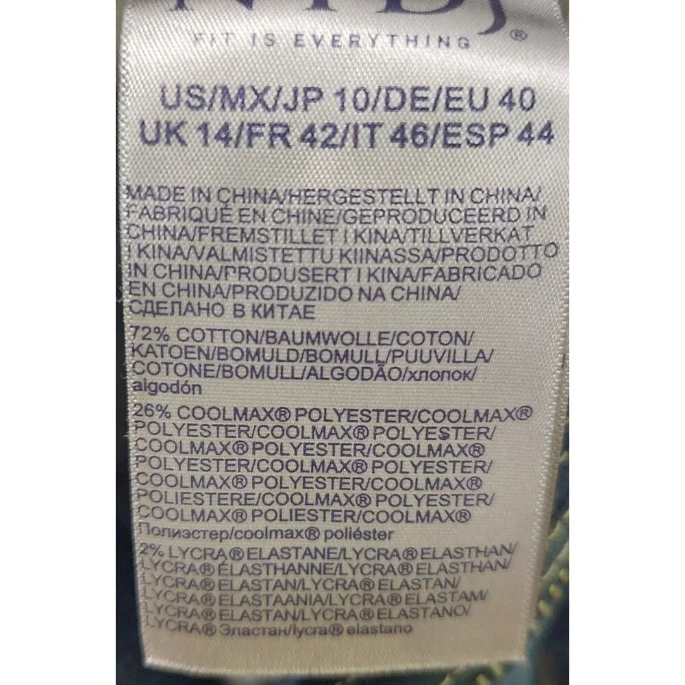 NYDJ Women's Slim Bootcut Jeans Size 10/Lift Tuck Technology Cool Embrace Denim - Picture 7 of 11